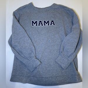 Ingrid & Isabel Gray 'Mama' Crew Neck Sweater